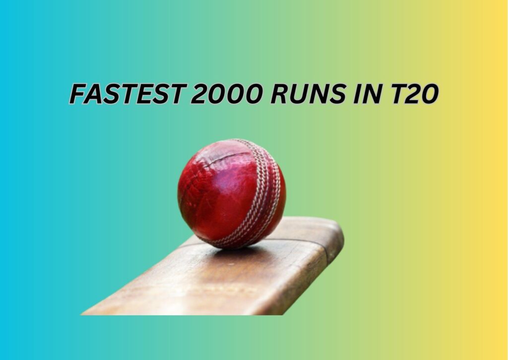 Fastest 2000 runs in t20